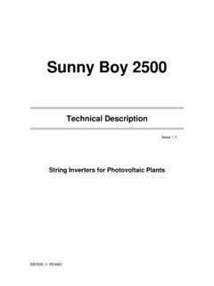 Sunny Boy 2500 - SMA