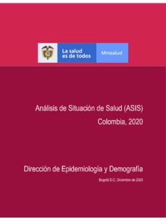 An&#225;lisis de Situaci&#243;n de Salud (ASIS) Colombia, 2020 ...