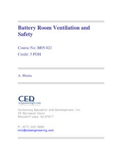 Battery Room Ventilation and Safety - CED Engineering