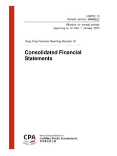 Consolidated Financial Statements - Hong Kong Institute of ...