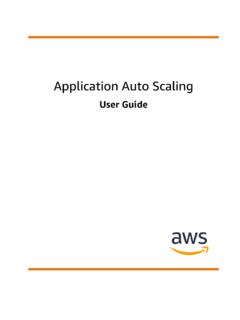 Application Auto Scaling - User Guide - AWS Documentation