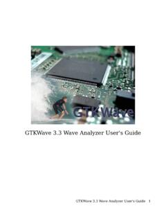 GTKWave 3.3 Wave Analyzer User's Guide