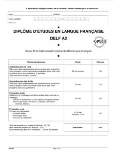DELF A2 ex2 - CIEP | Au service de l'&#233;ducation et du ...