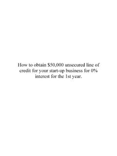 How to obtain $50,000 unsecured line of credit for …