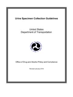 Urine Specimen Collection Guidelines January 2018
