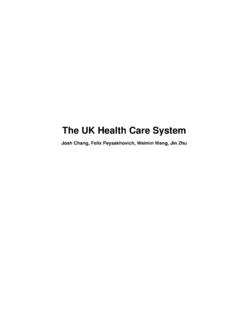 The UK Health Care System - Columbia University