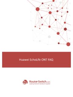 Huawei EchoLife ONT FAQ - Router Switch