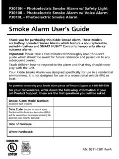 Smoke Alarm User’s Guide - Kidde