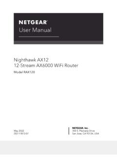 Nighthawk AX12 12-Stream AX6000 WiFi Router Model …