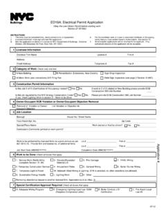 ED16A: Electrical Permit Application - New York City