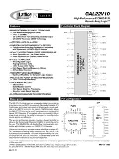 GAL22V10 Data Sheet - MIT