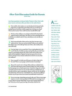Oliver Twist Discussion Guide for Parents - Focus on the ...