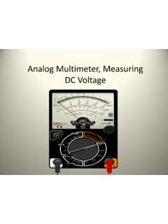 Analog Multimeter, Measuring DC Voltage