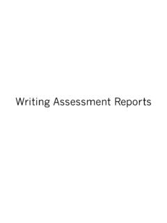 Writing Assessment Reports - Vanderbilt University