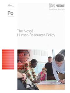 The Nestl&#233; Human Resources Policy