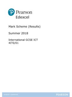 Mark Scheme (Results) Summer 2018 - Edexcel