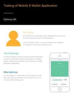The Client - Optimus Information Inc