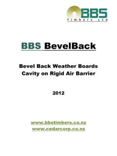 BBS BevelBack - BBS Timbers Ltd