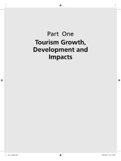 Tourism Growth, Development and Impacts