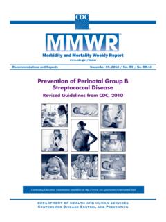 Prevention of Perinatal Group B Streptococcal Disease