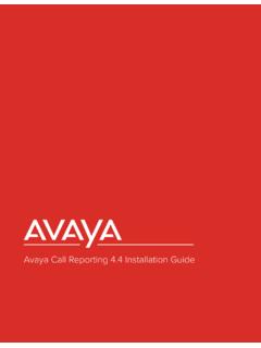 Avaya Call Reporting 4.4 Installation Guide