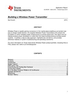 Building a Wireless Power Transmitter (Rev. A) - TI.com