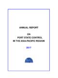 ANNUAL REPORT ON PORT STATE CONTROL IN …