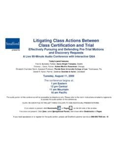 Litigating Class Actions Between Class Certification and Trial