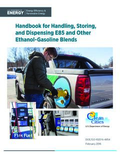 Handbook for Handling, Storing, and Dispensing E85 and ...
