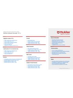 McAfee Endpoint Security 10.7.x Product Documentation