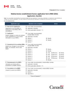 Medical device establishment licence application form (FRM ...