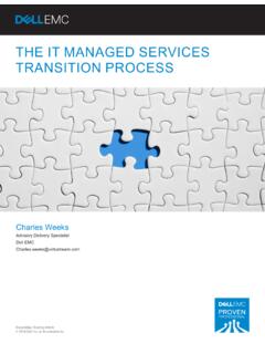 THE IT MANAGED SERVICES TRANSITION PROCESS