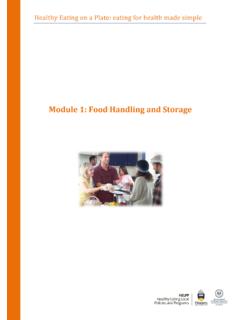 Module 1: Food Handling and Storage - Flinders University