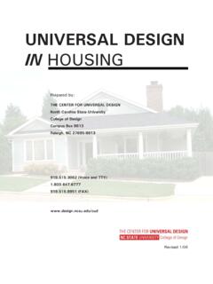 Universal Design Features in Houses - NCSU