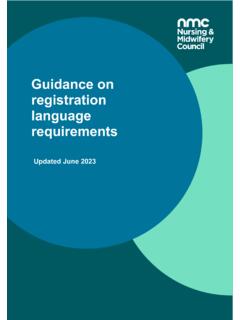 Guidance on registration language requirements