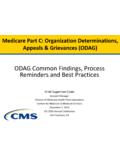 ODAG Common Findings, Process Reminders and Best Practices