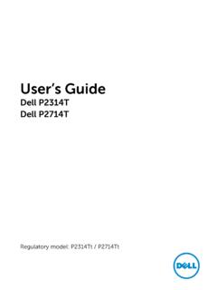 Dell P2314T/P2714T Monitor User's Guide