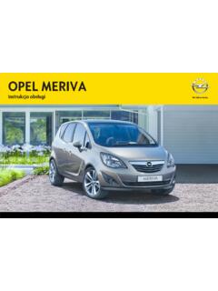 OPEL MERIVA Instrukcja obsługi - OPEL Dixi-Car