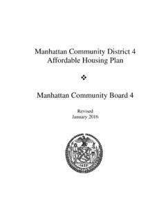 Manhattan Community District 4 Affordable Housing Plan ...