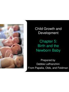 Child Growth and Development Chapter 5: Birth …