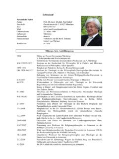 Lebenslauf Prof. Dr. Dr. Paul Imhof 2014 - akademie …