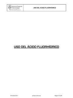 USO DEL &#193;CIDO FLUORH&#205;DRICO - UV