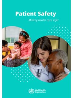 Patient Safety - World Health Organization