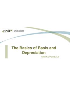 The Basics of Basis and Depreciation - IRS tax forms
