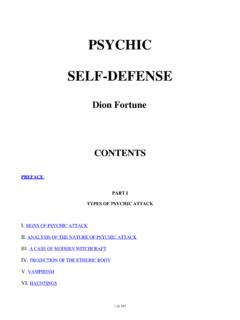 Psychic Self-Defense - California State University, Fullerton