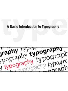 A Basic Introduction to Typography