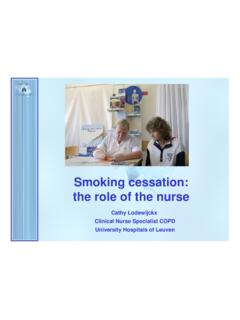 Smoking cessation: the role of the nurse