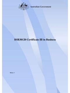 BSB30120 Certificate III in Business - training
