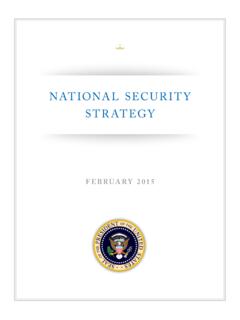 NATIONAL SECURITY STRATEGY - whitehouse.gov