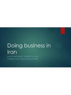 Doing business in Iran - NACM